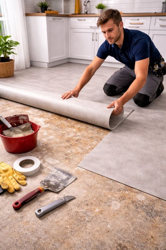 Linoleum Floor Installation in Canton, OH