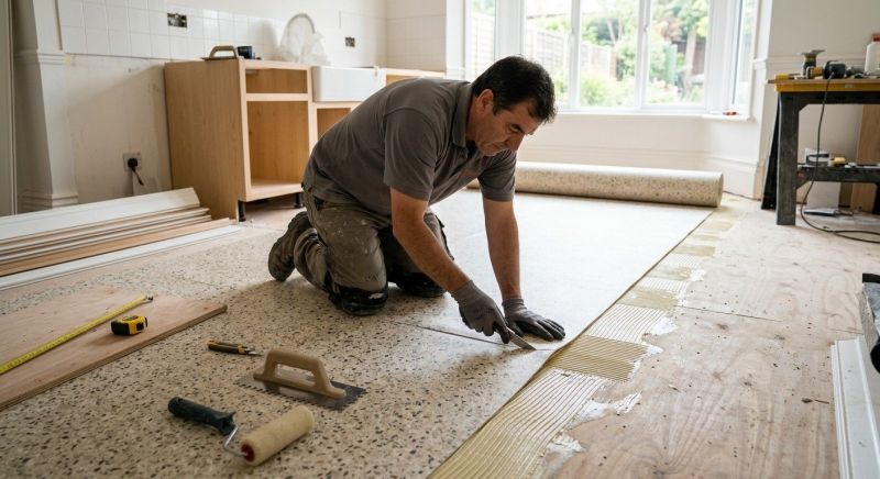 Linoleum Floor Installation in Hinckley, OH