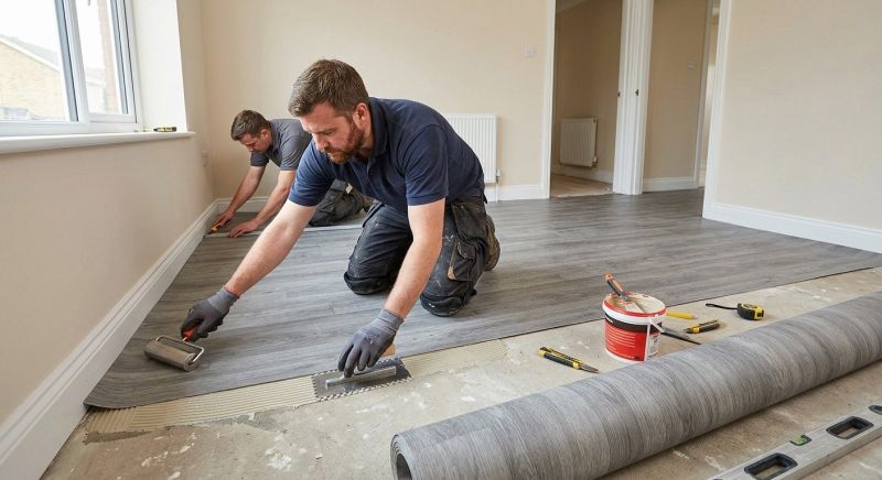 Sheet Linoleum Installation in Brecksville, OH