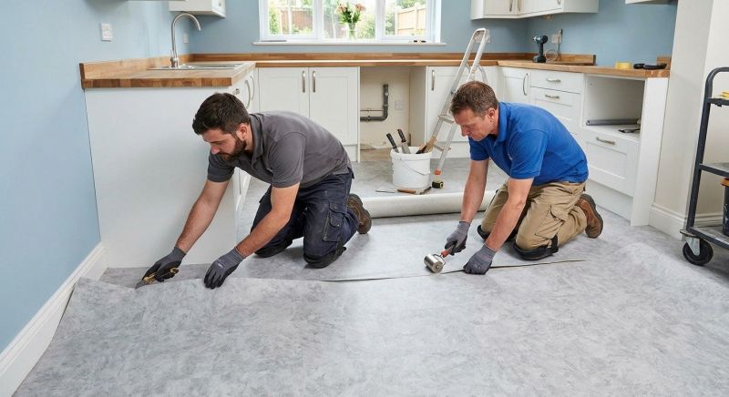 Sheet Linoleum Installation in Summit County, OH