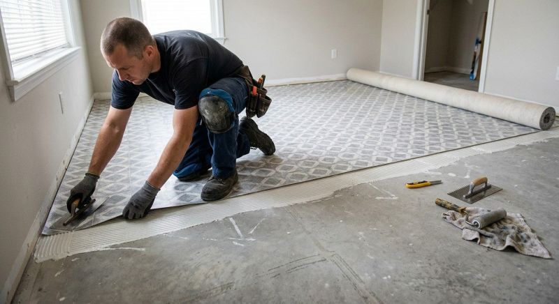 Sheet Linoleum Installation in Massillon, OH
