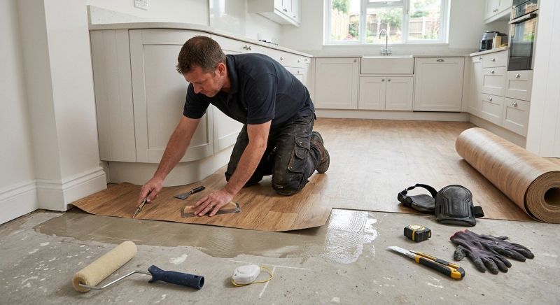 Sheet Linoleum Installation in Stow, OH