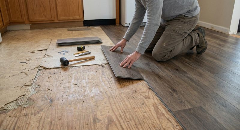 Vinyl Floor Replacement in Summit County, OH