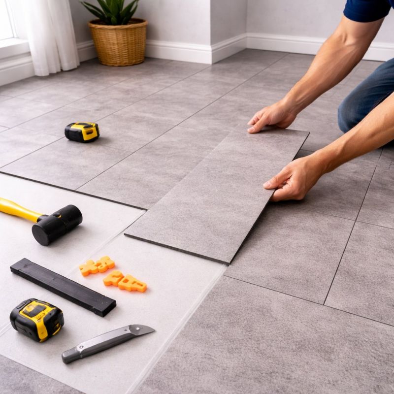 Vinyl Tile Installation in Summit County, OH