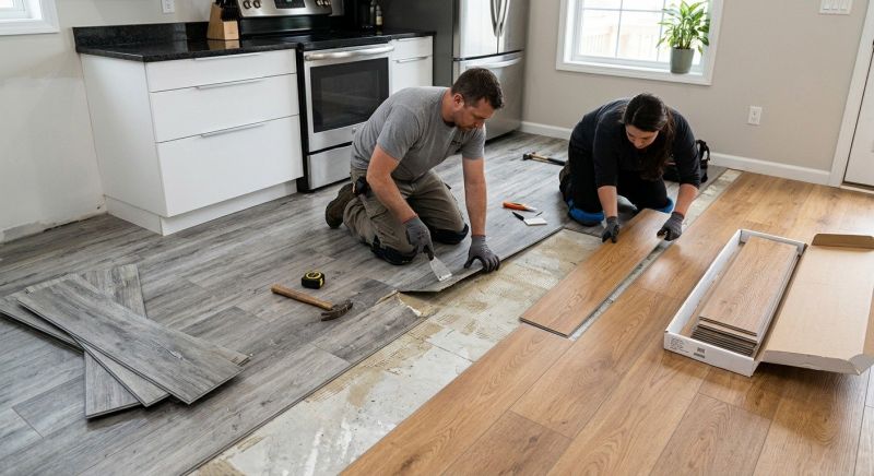 Vinyl Tile Replacement in Summit County, OH